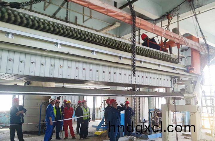 吉林石化公司闆框隔膜壓濾機成套(tao)設備安(an)裝(zhuang)完成