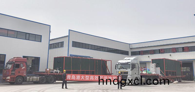 恭(gong)喜我司青島項目大型沉(chen)澱池順利髮貨